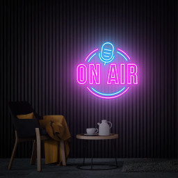 On Air Neon Sign, Custom Logo Neon Sign, Music Studio Decor Light Sign, Game Room Wall Decor Personalized Gifts Neon Sign For Clubs Neon