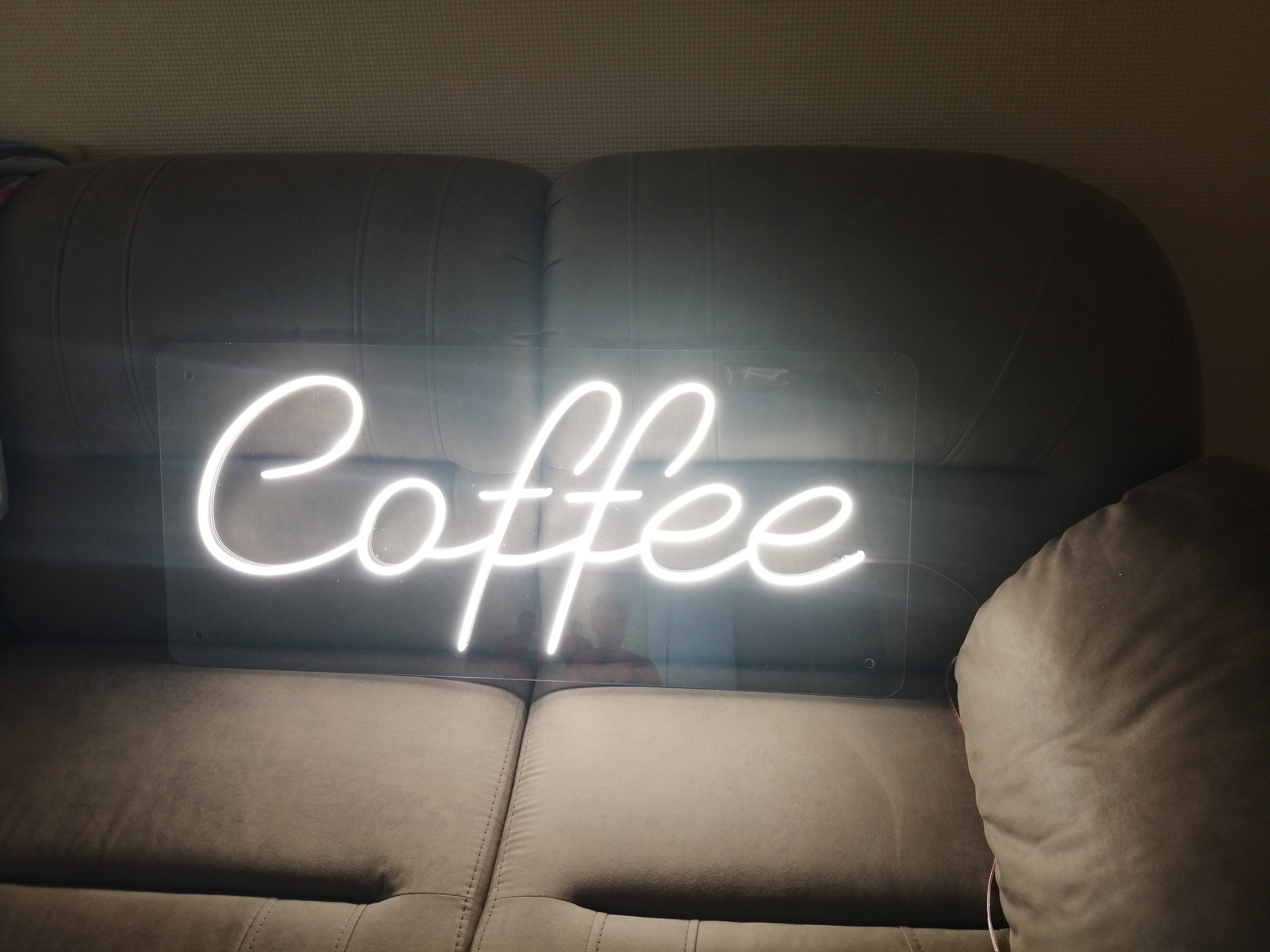 Coffee Neon Sign, Custom Coffee Neon Sign, Neon Coffee Lettering, Coffee Bar Decor, Glowing Inscription, Neon Sign In The Bar, Bar Decor