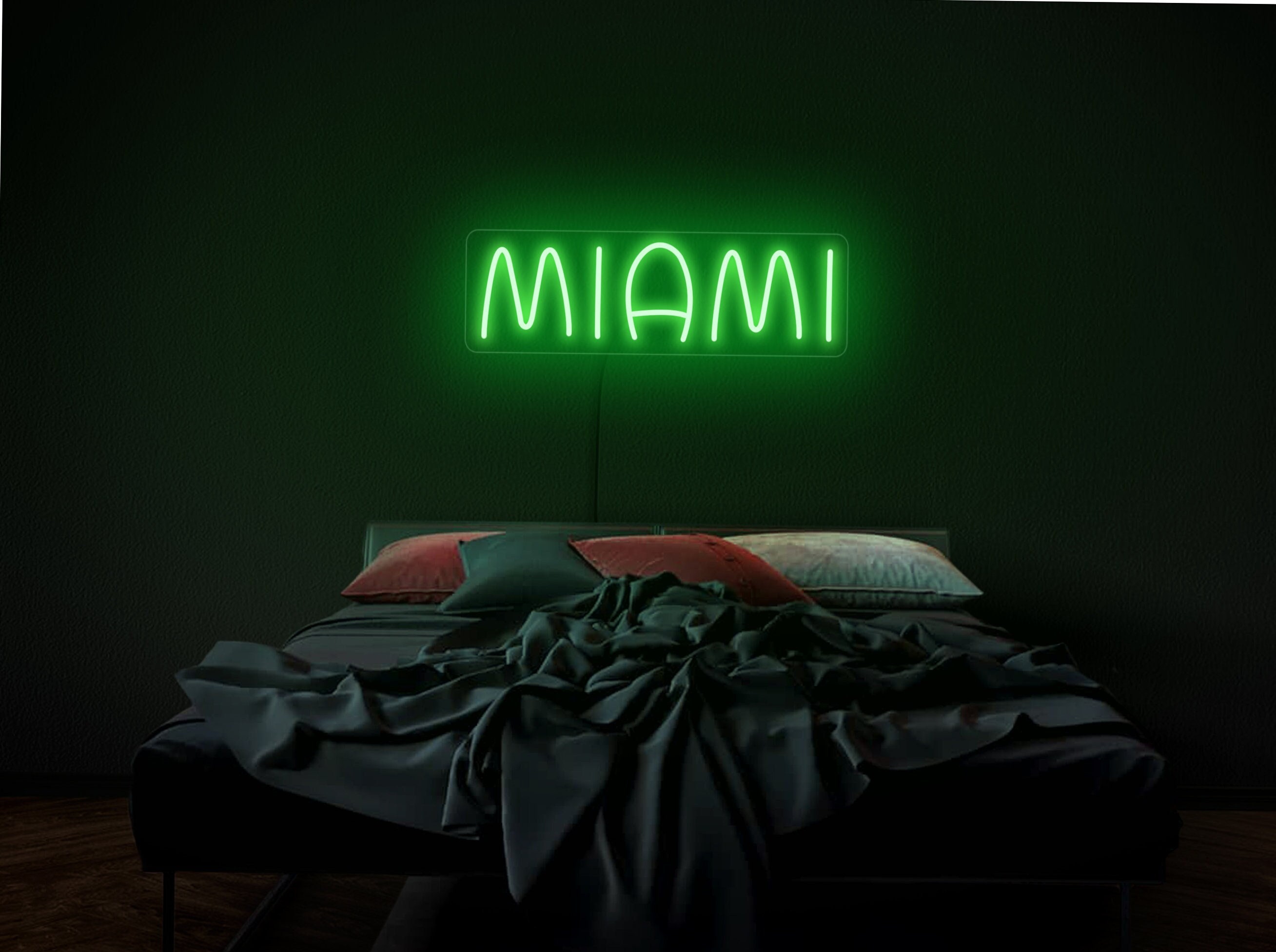 Miami Neon Sign, Miami Led Sign, Miami Neon Light, Miami Light Sign, Neon Sign Bedroom, Miami Wall Art, Miami Wall Decor, Miami Party Decor
