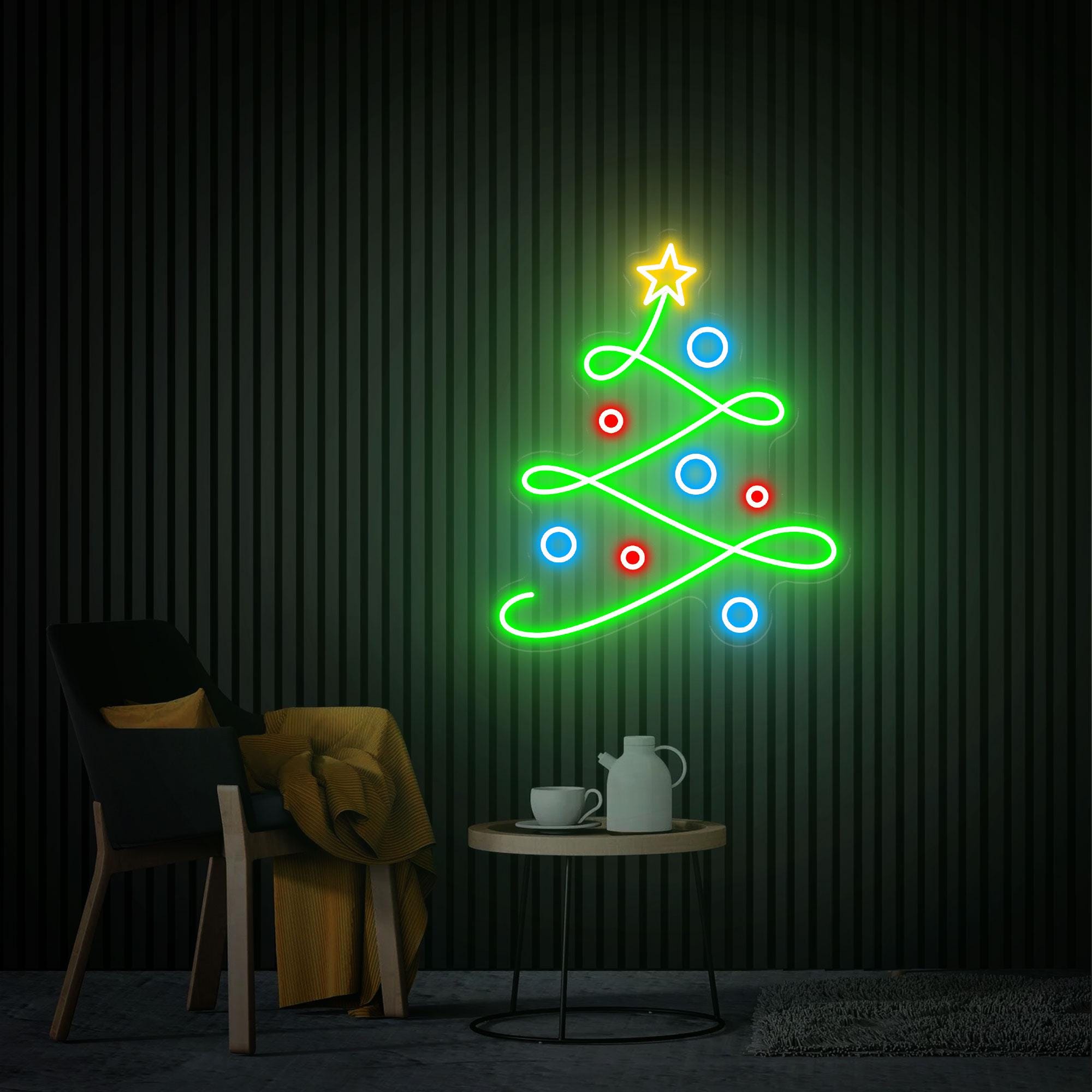 Christmas Tree Neon Sign,  Christmas Gifts, Custom Christmas Neon Sign, Christmas Event Party Decor Christmas Gift Festival Neon Art Xmas