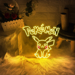 Pikachu Neon Signs Pokemon Wall Art