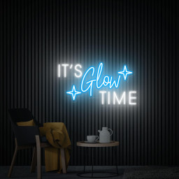 It's Glow Time Neon Sign, Botox Sign, Led Light Sign for Beauty Salon Hair Salon, Aesthetic Wall Decor, Custom Neon Sign for Business Logo