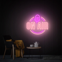 On Air Neon Sign, Custom Logo Neon Sign, Music Studio Decor Light Sign, Game Room Wall Decor Personalized Gifts Neon Sign For Clubs Neon