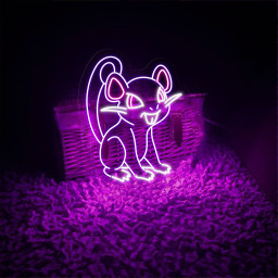 Pokemon Rattata Neon Signs