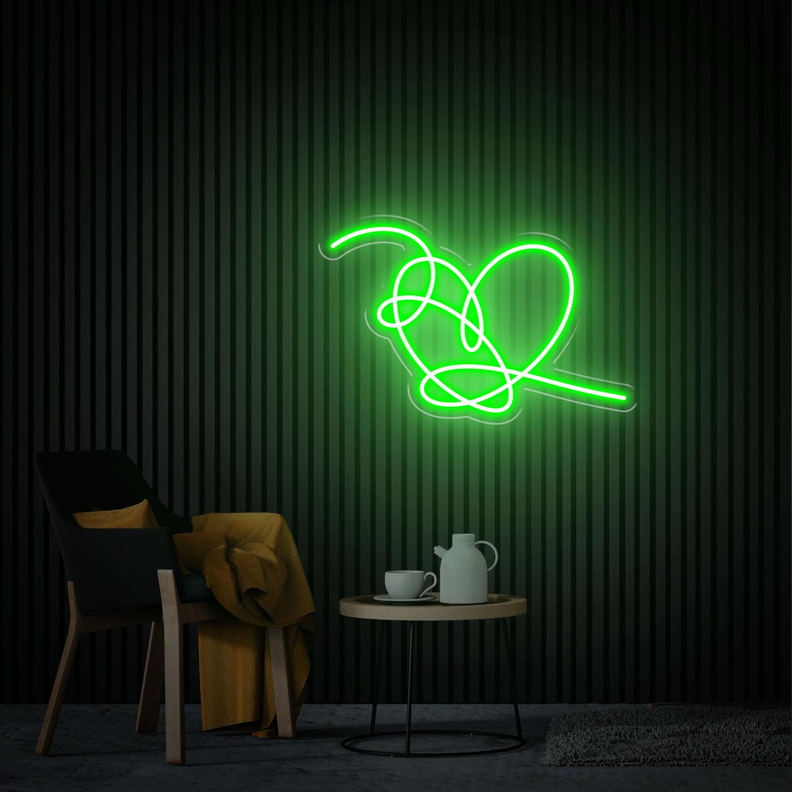 Love Yourself Neon Sign, Teen Kpop Gifts, Kpop Home Decor, Kpop Wall Art, Heart Neon Sign Above Bed Sign, Romantic Gift
