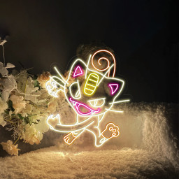 Meowth Pokemon Neon Led Sign Kids Room Decor