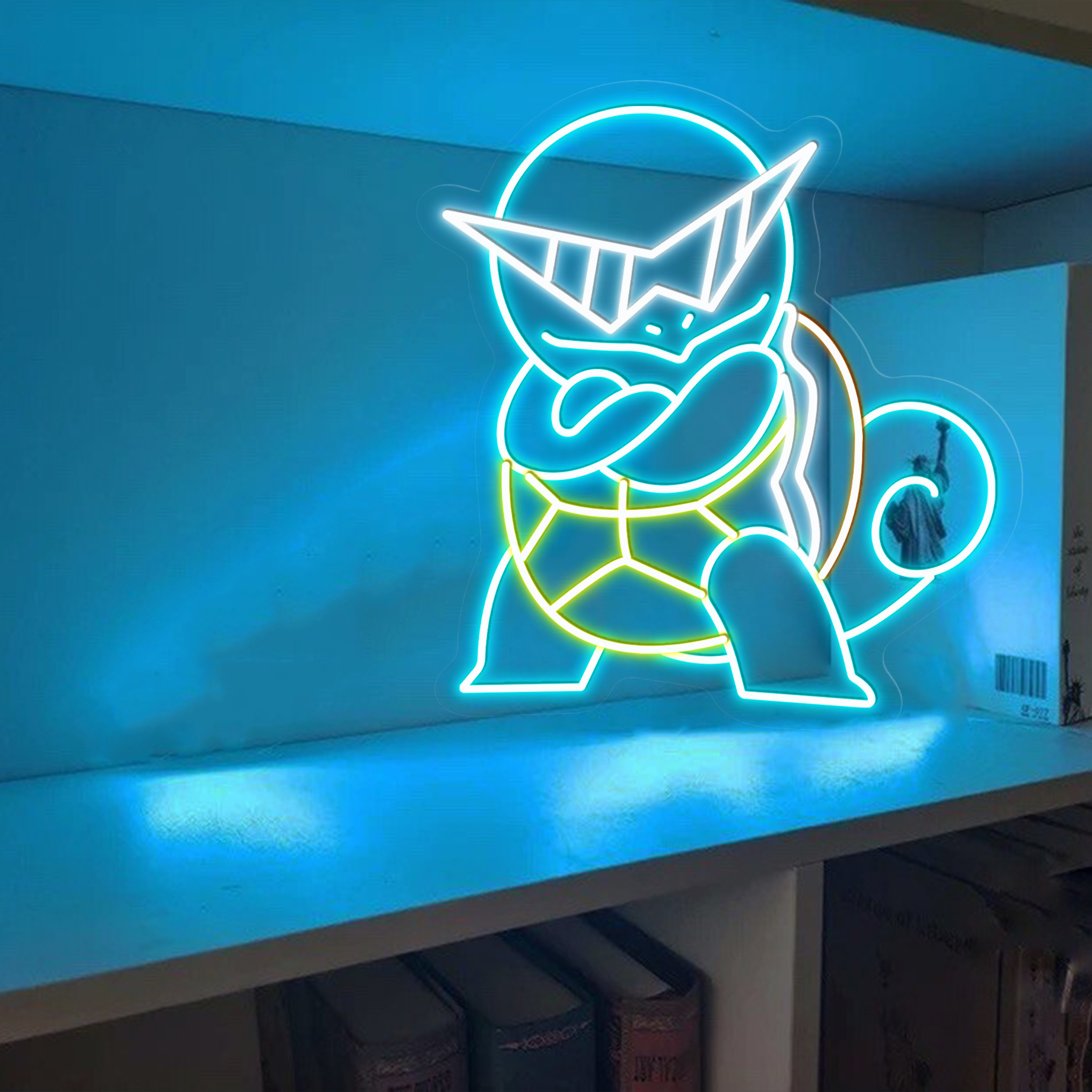 Squirtle Pokemon Neon Signs Anime Wall Art