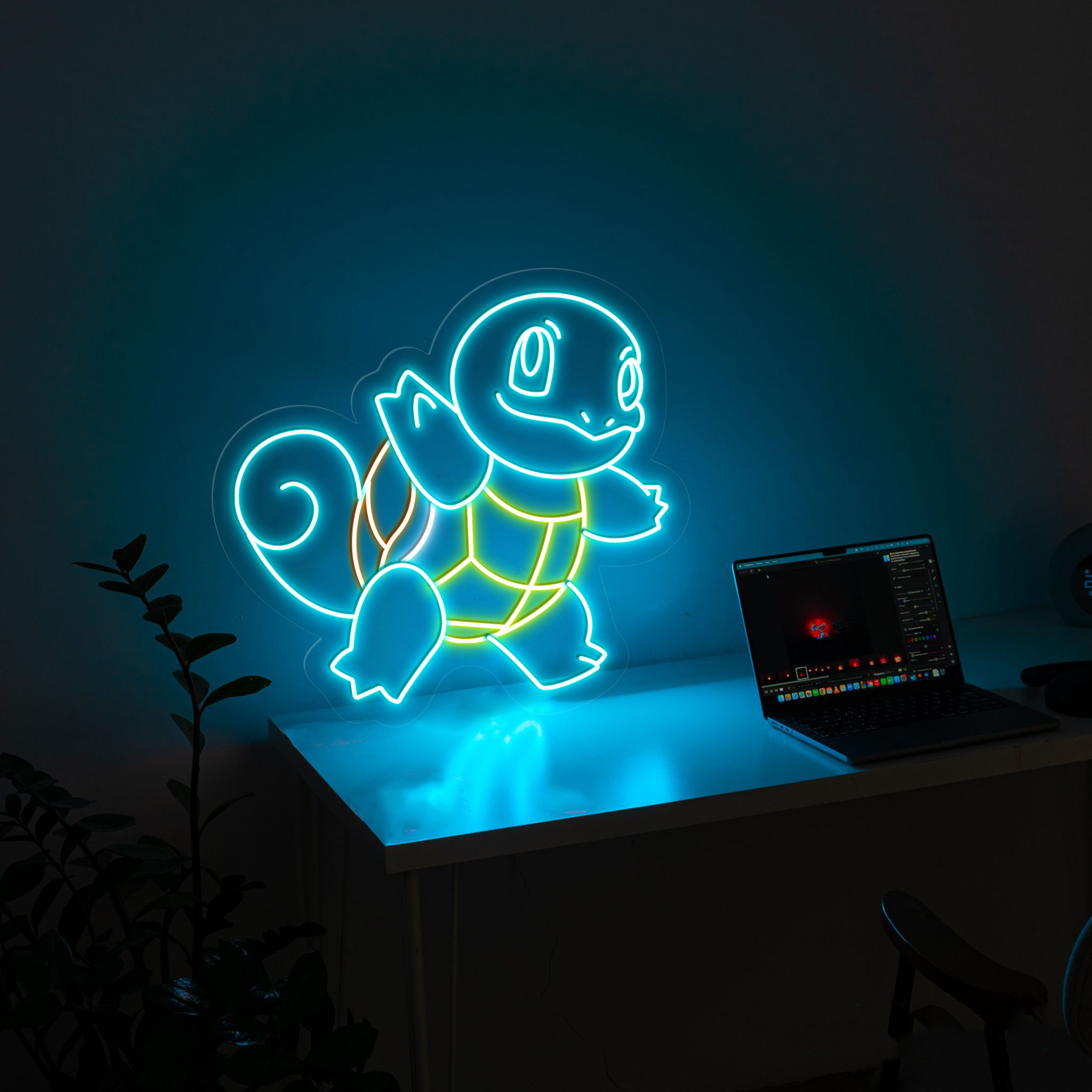 Pokemon Squirtle Neon Signs