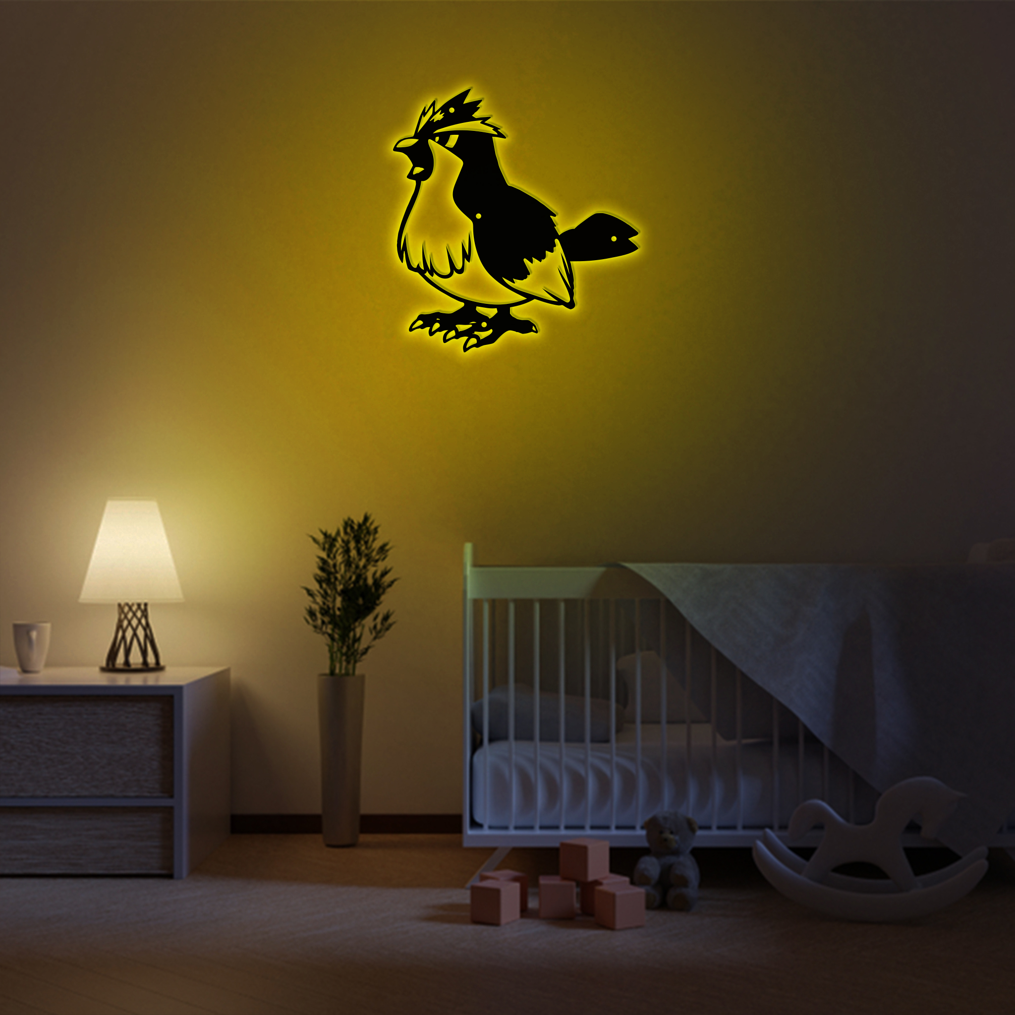 Pidgey Metal Signs Pokemon Wall Art