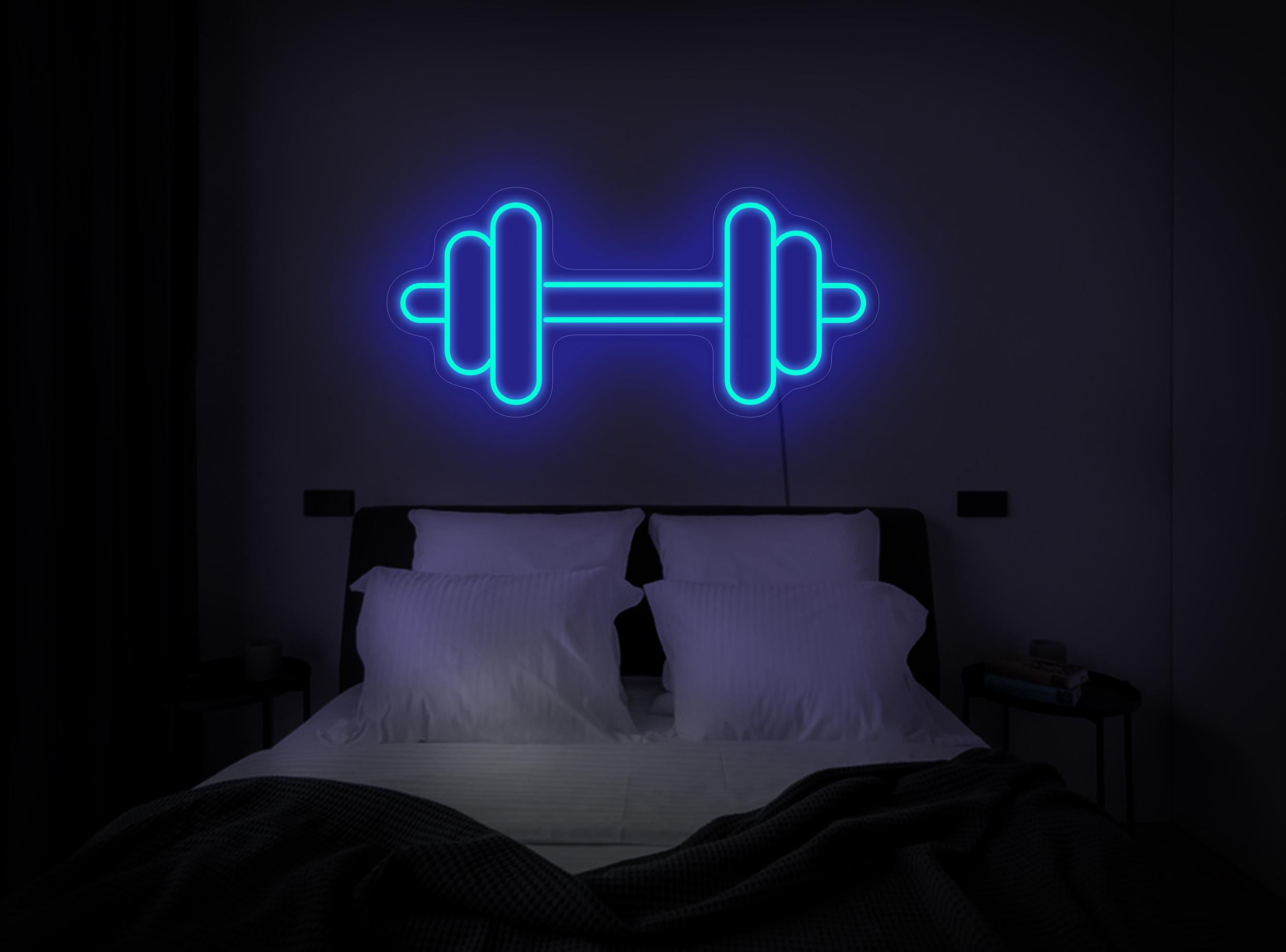 Dumbbell Neon Sign, Gym Neon Sign, Gym Led Sign, Dumbbell Led Sign, Fitness Neon Sign, Workout Neon Sign, Dumbbell Art Decor, Gym Art Decor