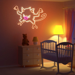 Pokemon Mankey Neon Signs