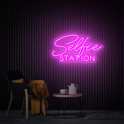 Selfie Station Neon Sign, Custom Selfie LED Neon Sign, Neon wall Art, Home Beauty Room Salon Wall Decor Photo Backdrop Wedding Party Gift