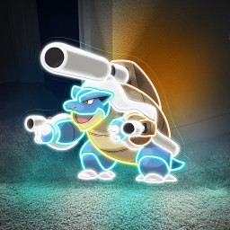 Blastoise UV Signs Pokemon Wall Art