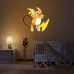 Raichu UV Signs Pokemon Wall Art