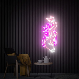 Girl Neon Sign Girl Trapped by Thorns Neon Light, Crazy Party Led Light, Customize Neon Signs, Neon Bar Sign Neon Wall Art Bedroom Neon Sign