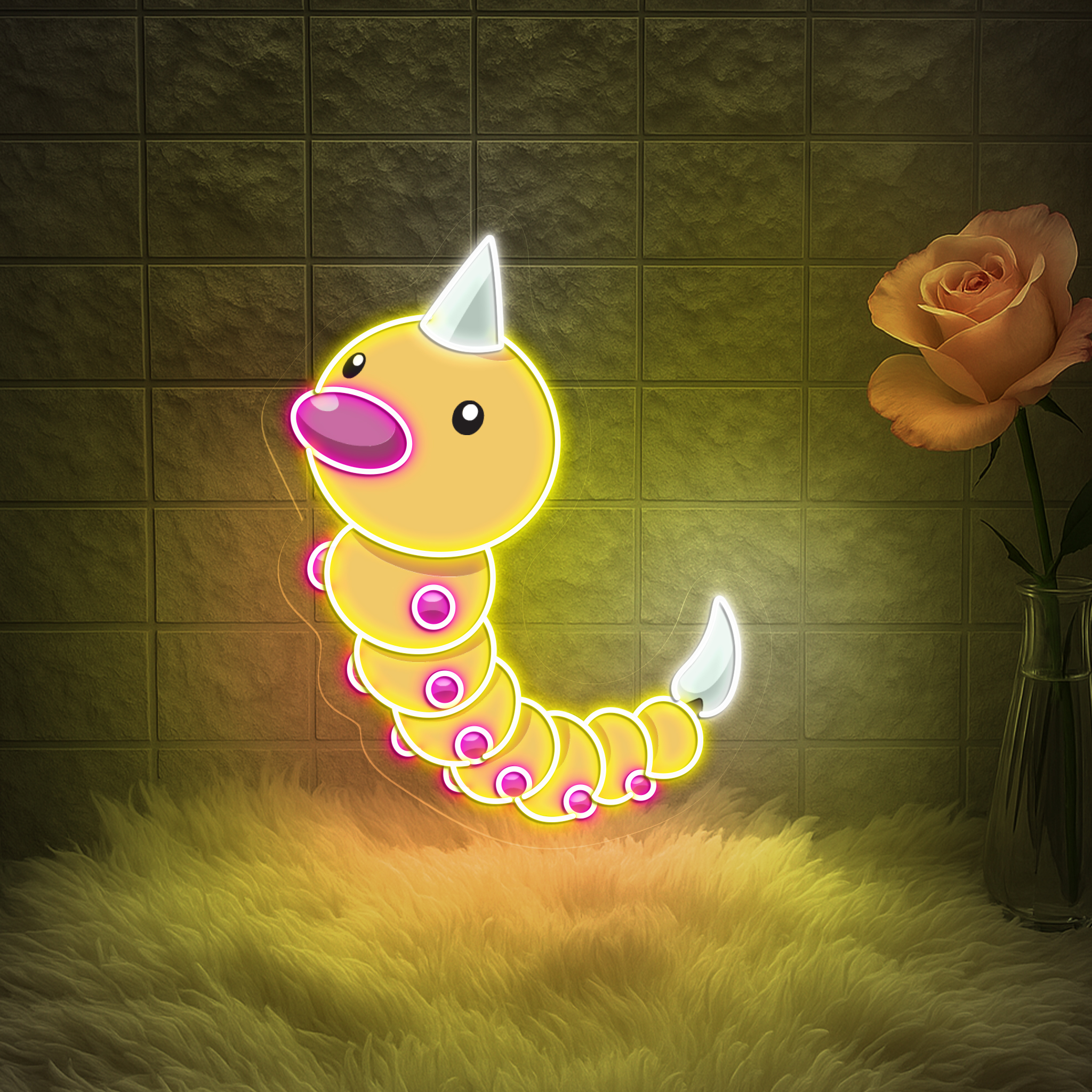 Weedle UV Signs Pokemon Wall Art