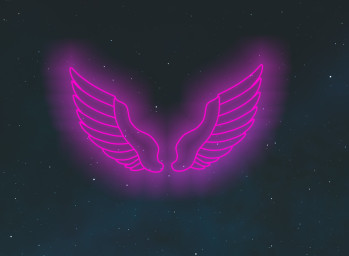Angel Wings Neon Sign, Angel Wings Illuminated Sign, Neon Wing Sign, Handmade Neon Sign Angel Wings, Unique Angel Wings Neon Sign Wall Decor