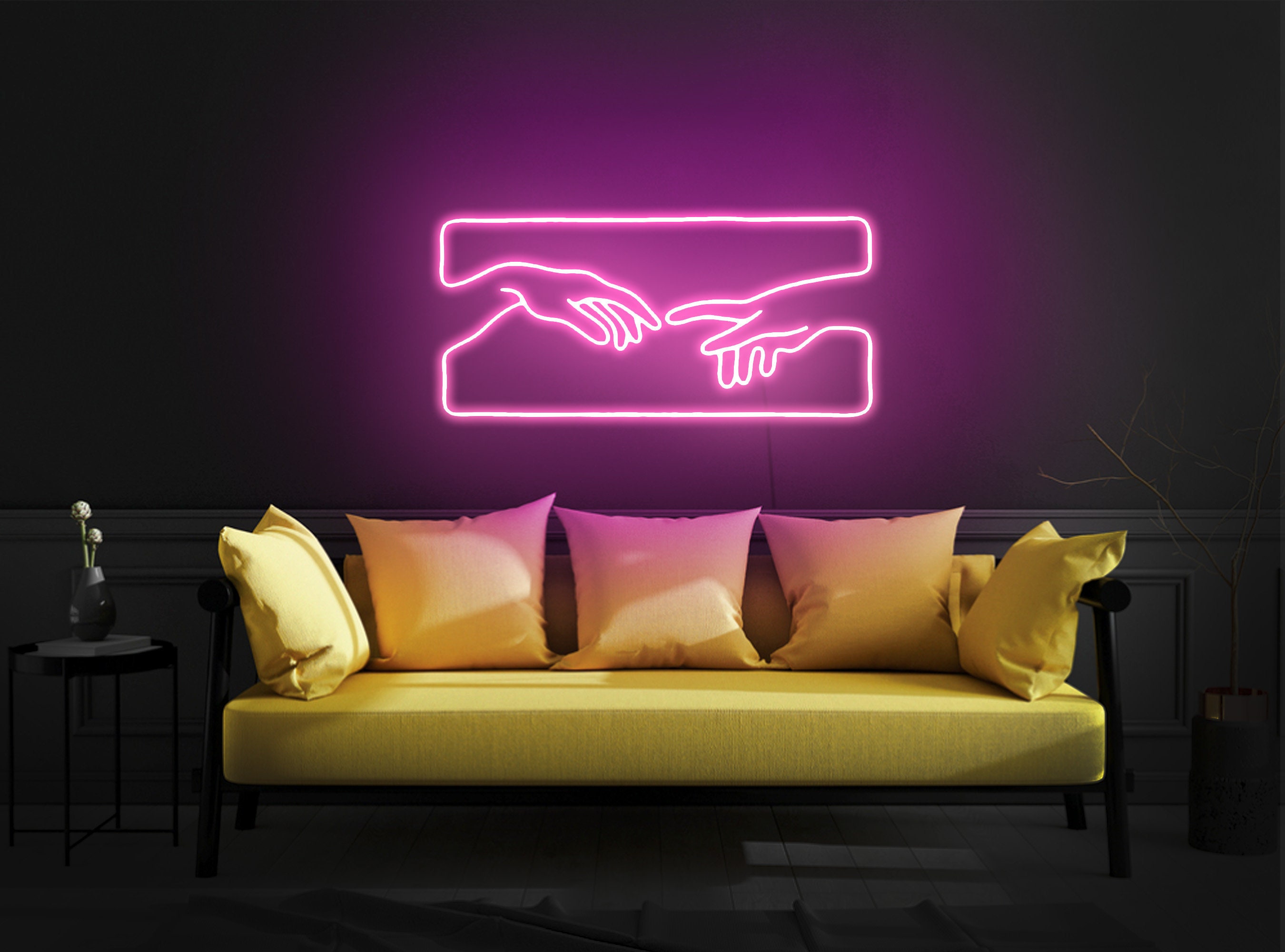 Hand Of God Neon Sign, Hand Of God Led Sign, Hand Of God Light Sign, Hand Neon Sign, Neon Sign Wall Decor, Neon Sign Bedroom