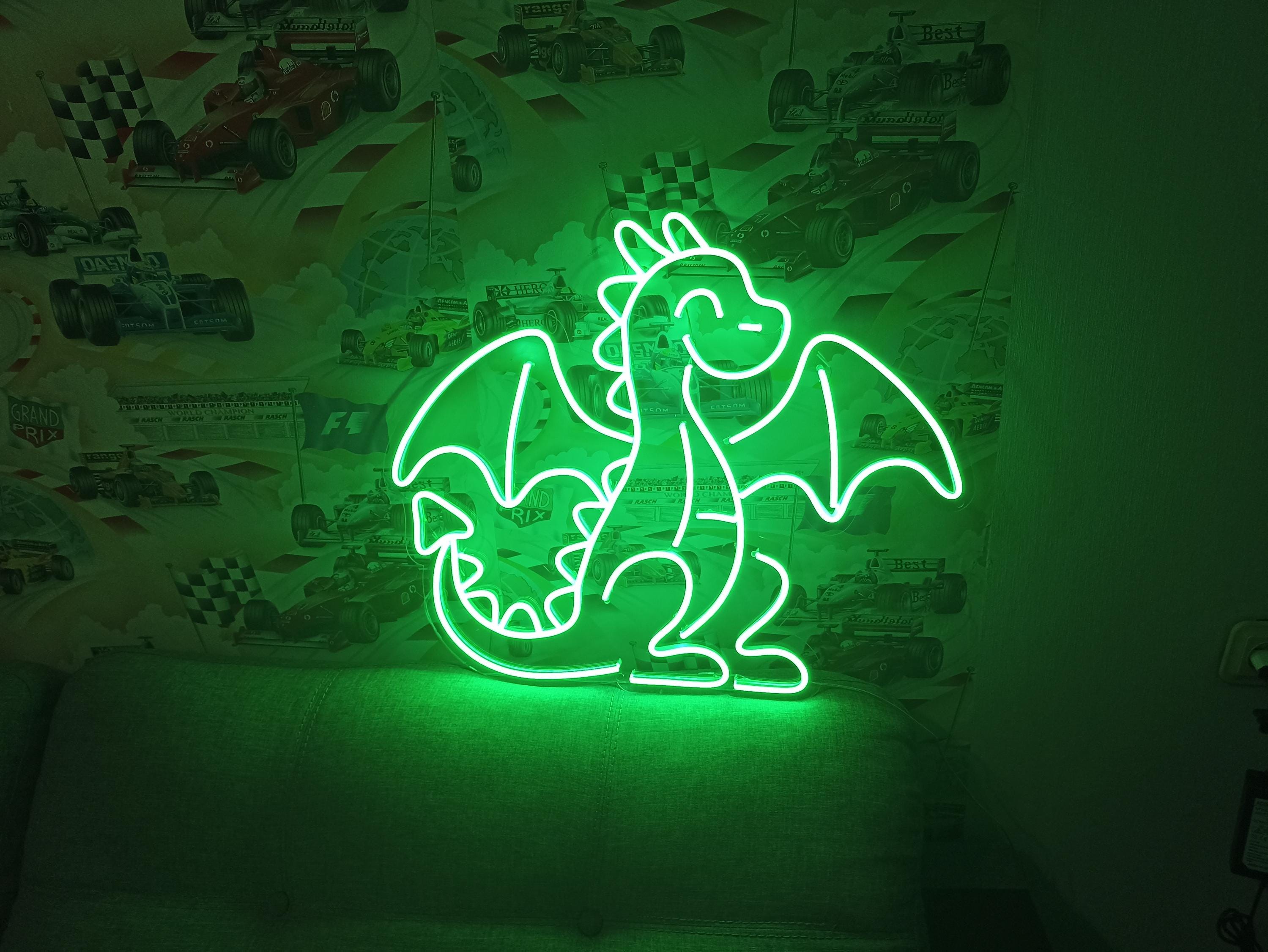 Dragon neon sign, Dragon Head Neon, Dragon Shape Neon Sign, Year of The Dragon Sign, Dragon Wall Decor Sign