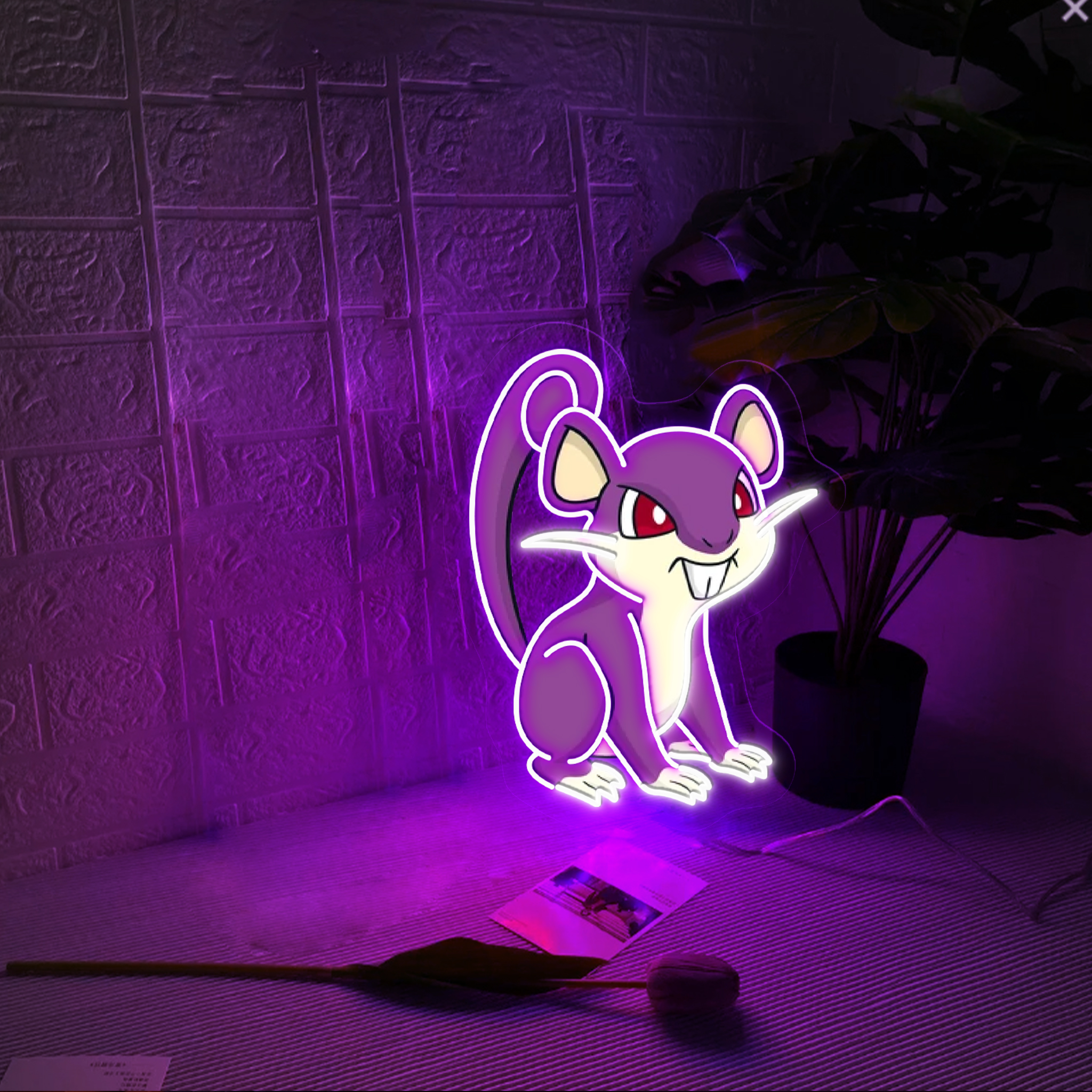 Pokemon Rattata UV Signs