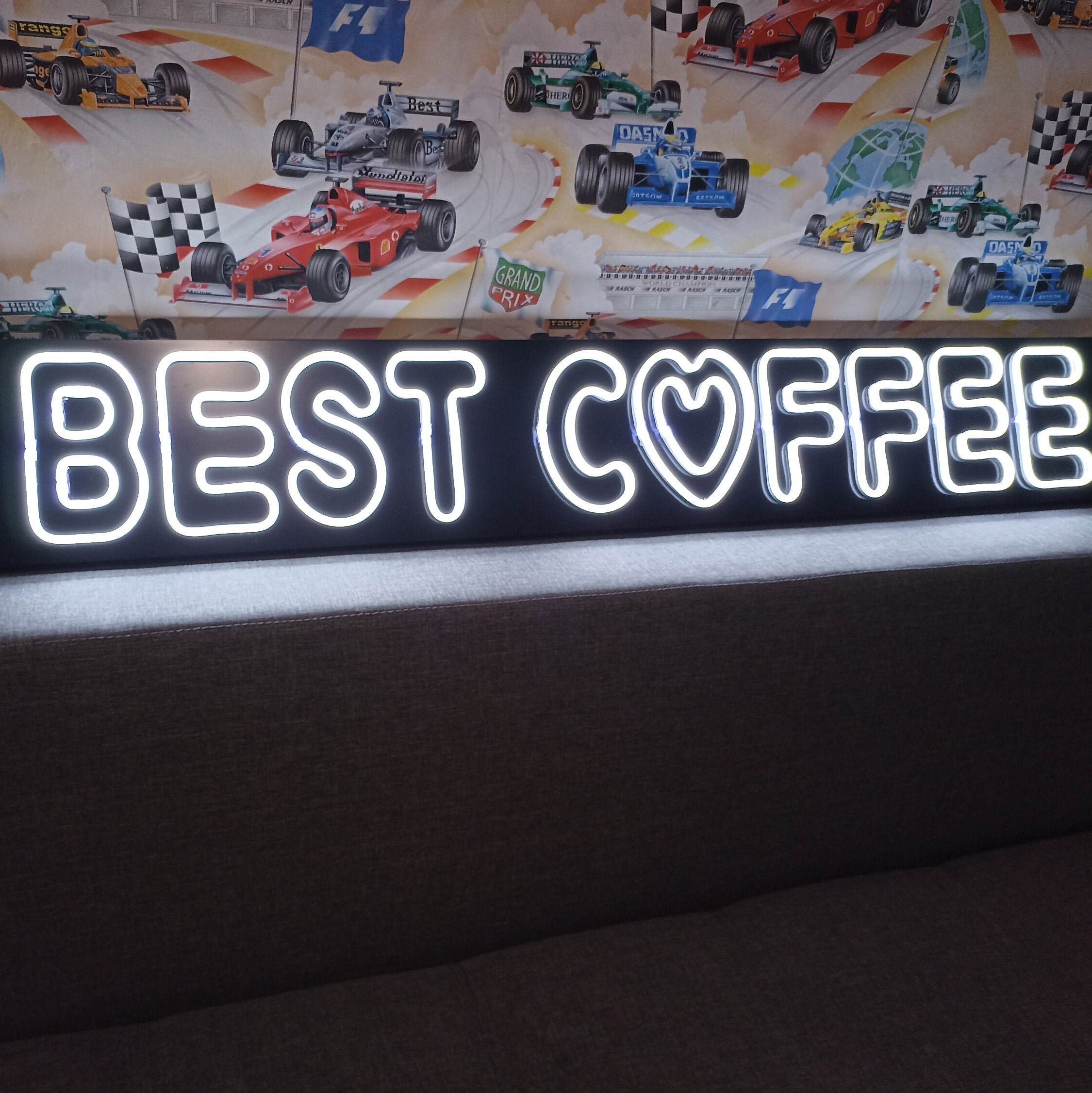 Best Coffee Neon Sign, Custom Coffee Neon Sign, Neon Coffee Lettering, Coffee Bar Decor, Glowing Inscription, Neon Sign In The Bar