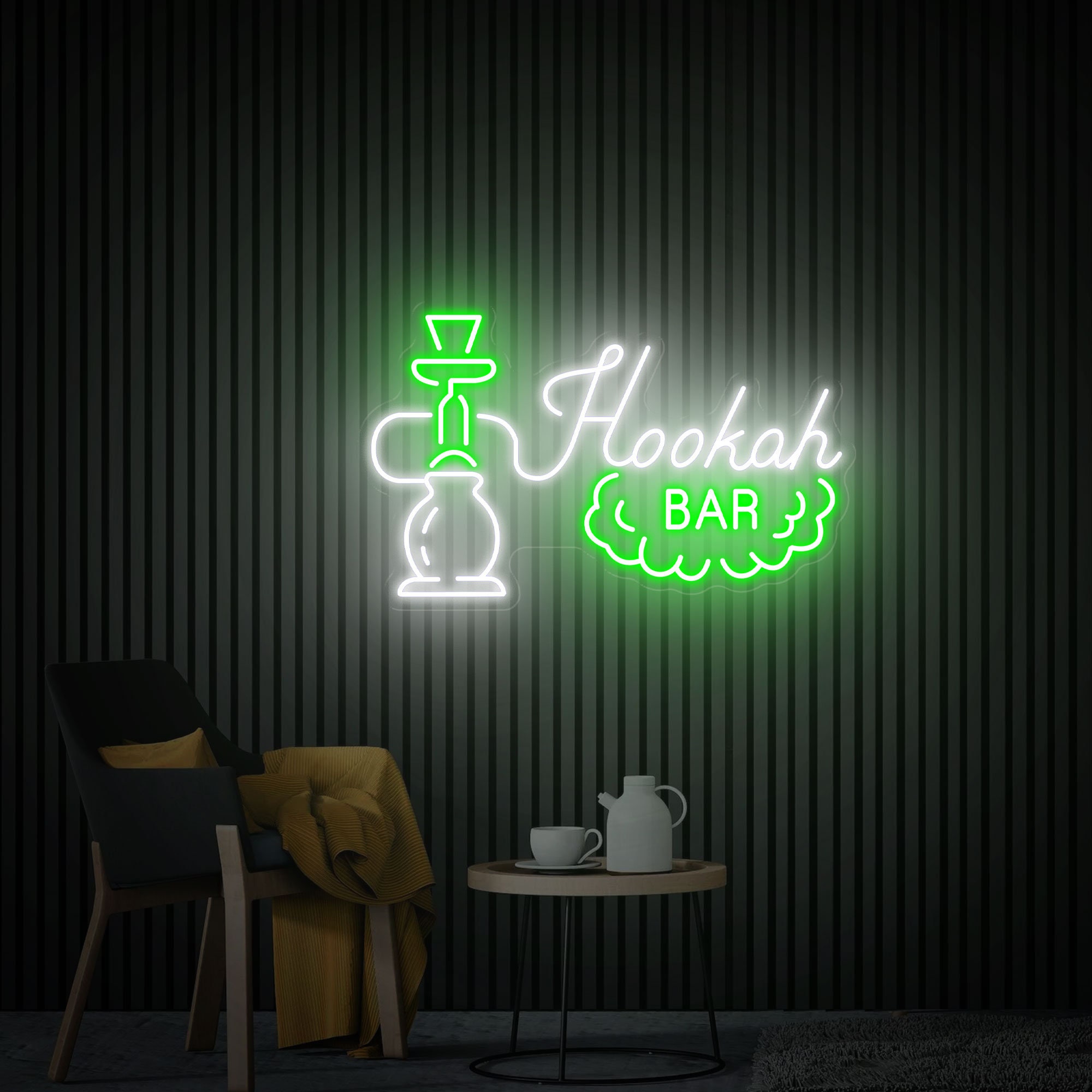 Hookah Smoke Bar Neon Sign Hookah Led Sign Custom Hookah Shop Decoration Neon Bar Sign Smoker Birthday Personalized Gift for Him