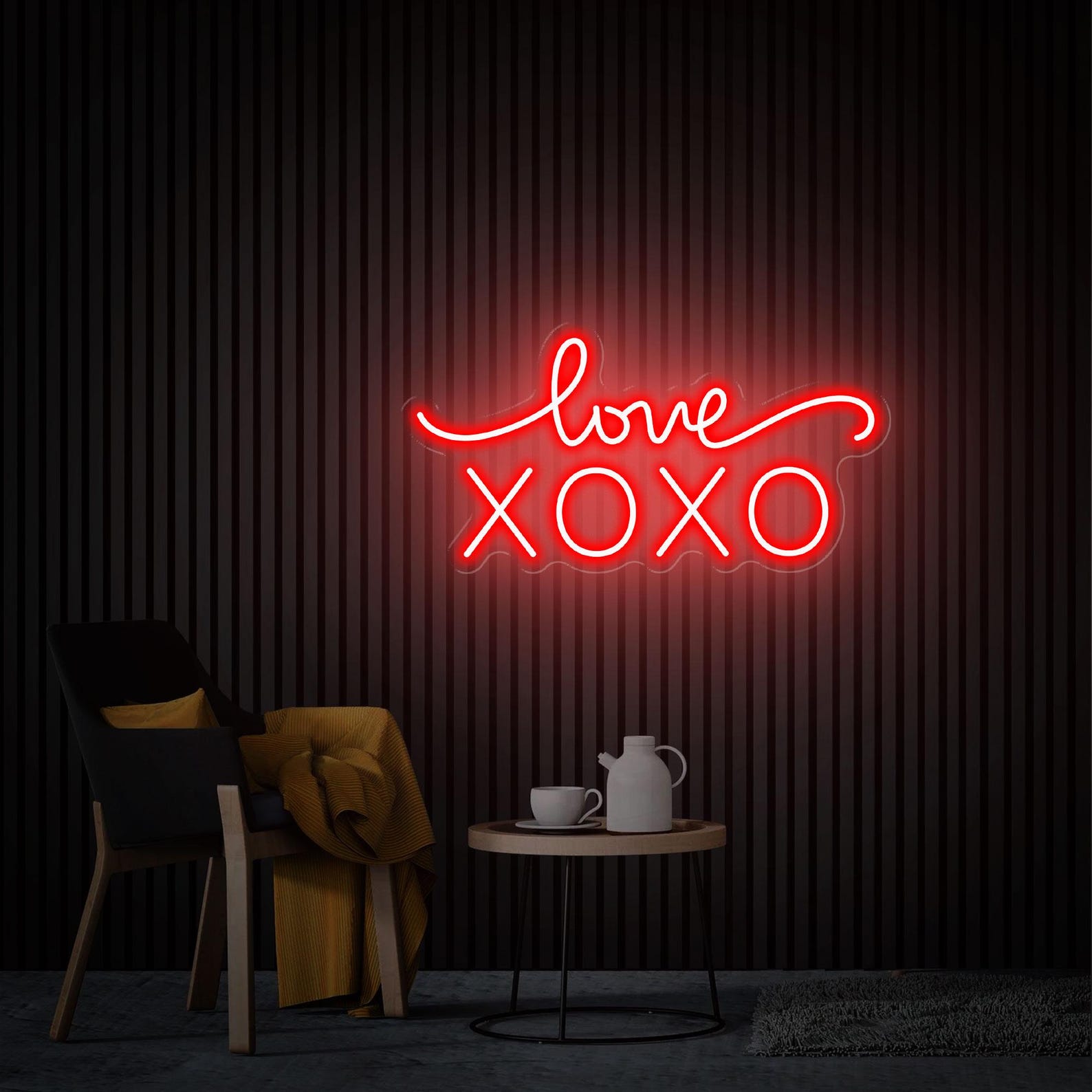 XOXO Love Neon Sign, Modern Wedding Decor Signs, XOXO Neon Light, Bedroom Room Sign, Gift for Her, XOXO Neon Wall Art Personalized Gifts