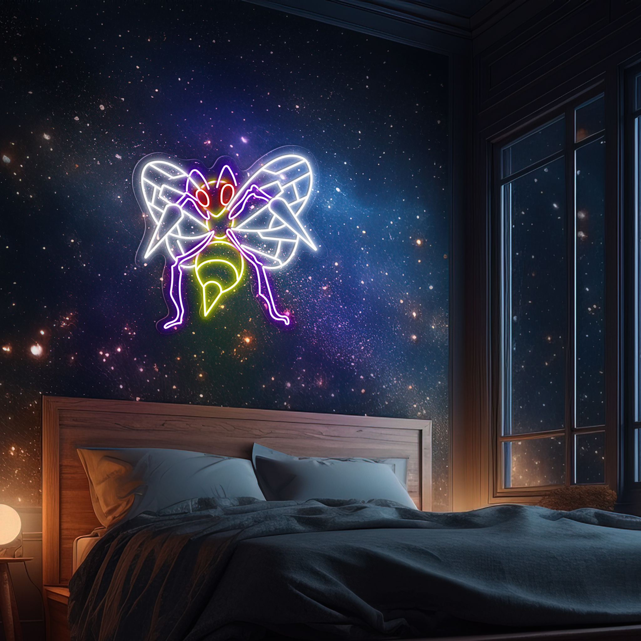 Beedrill Neon Signs Pokemon Wall Art