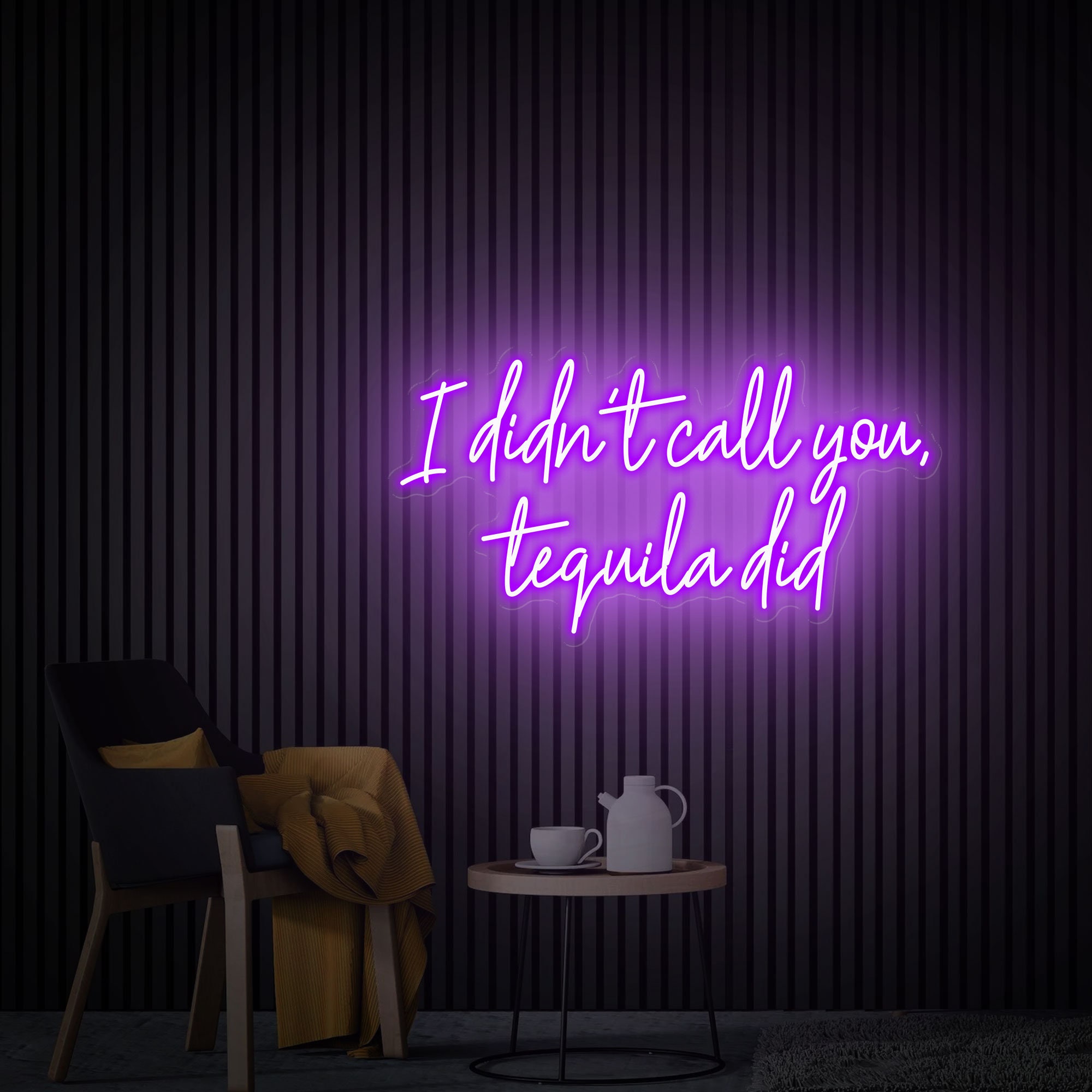 I Didn't Call You Tequila Did Neon Sign, Home Bar Sign, Custom Tequila Bar Wall Decor Neon Light, Tequila Bar Decor, Tequila Sign