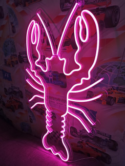 Crayfish Neon Sign, Lobster Neon Sign, Neon Seafood Sign, Lobster Light Sign, Seafood Neon Light, Crawfish Led Sign, Neon Sign For Seafood