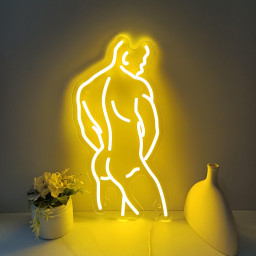 Man Neon Sign, Man Art, Male Body Art, Custom Neon Sign, Bedroom Neon Sign, Masculine Man Wall Art, Man Body Wall Art, Gay Love Art Gift