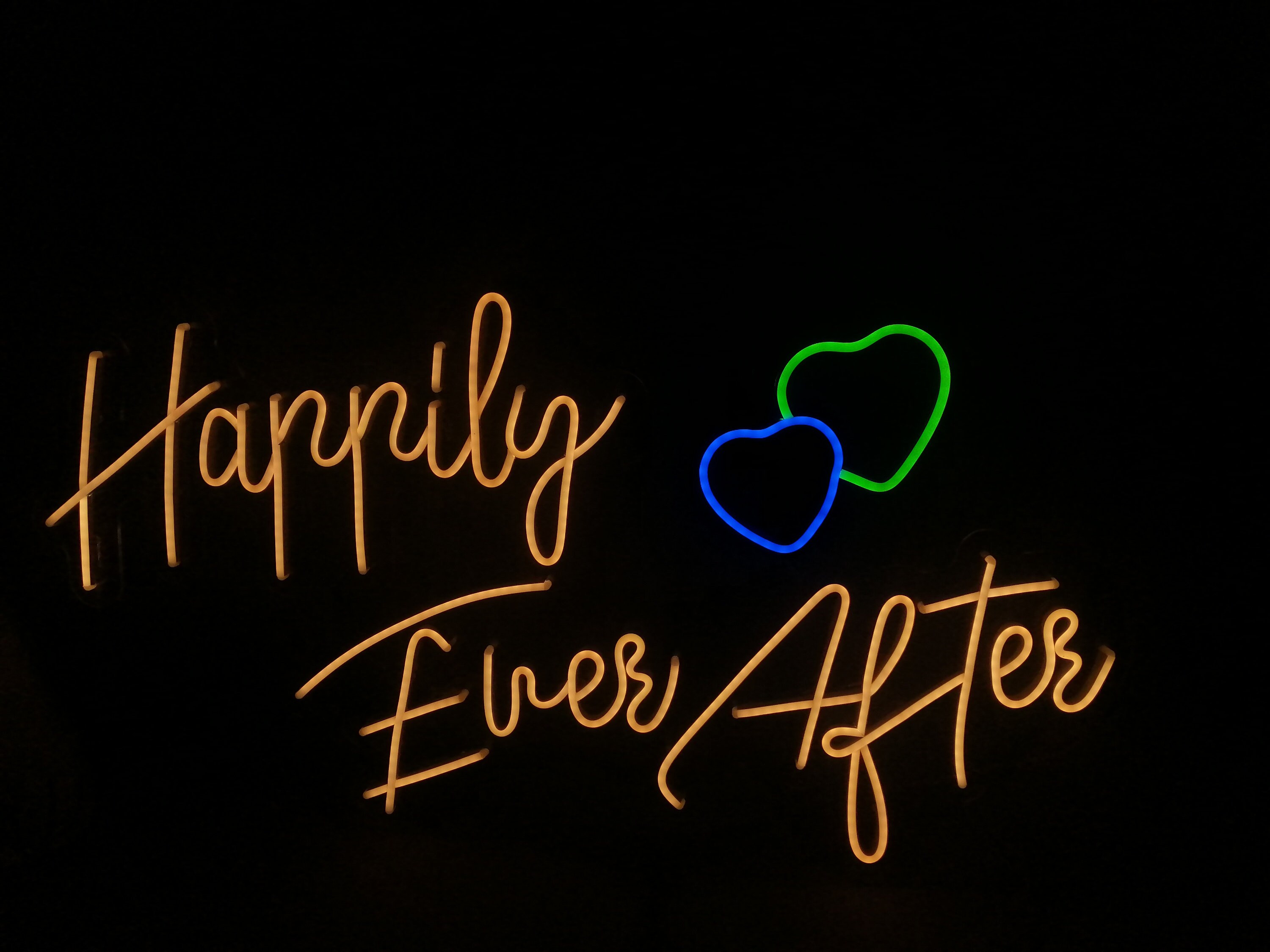 Happily Ever After Neon Sign, Wedding Neon Sign, Wedding Decor Neon Sign, Custom Neon Sign, Wall Decor, Personalized Neon Sign