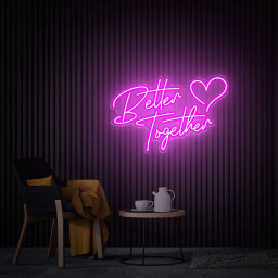 Better Together Neon Sign, Wedding Decor Custom Neon Sign, Neon Party Sign, Wedding Gifts Modern Wedding Engagement Gifts, Bedroom Neon Sign