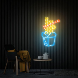 Takeaway Ramen Neon Sign, Japanese Noodles Led Sign, Food Wall Decor, Custom Neon Sign, Kitchen Decor Ramen Wall Art, Takeaway Noodles Sign