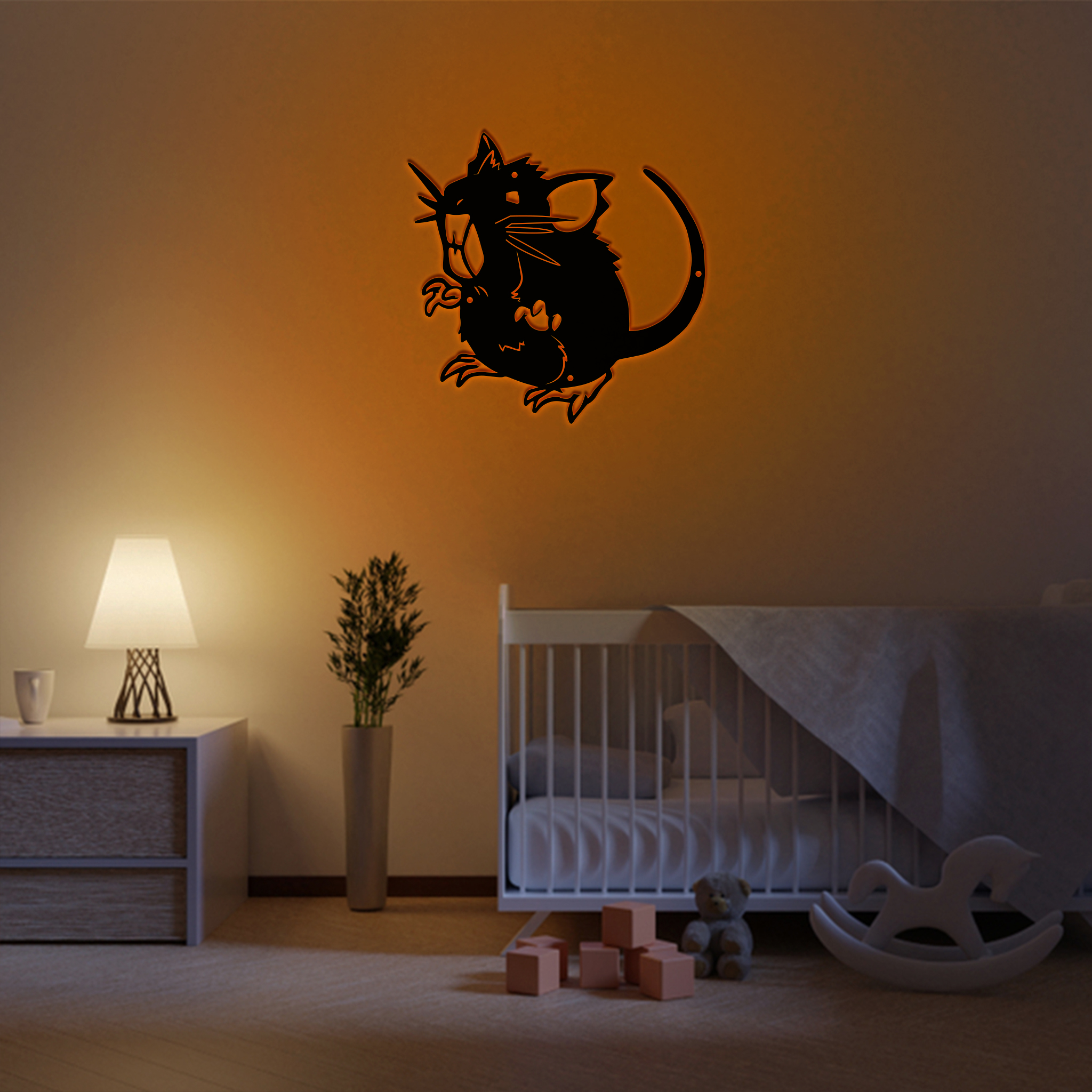 Pokemon Raticate Metal Signs