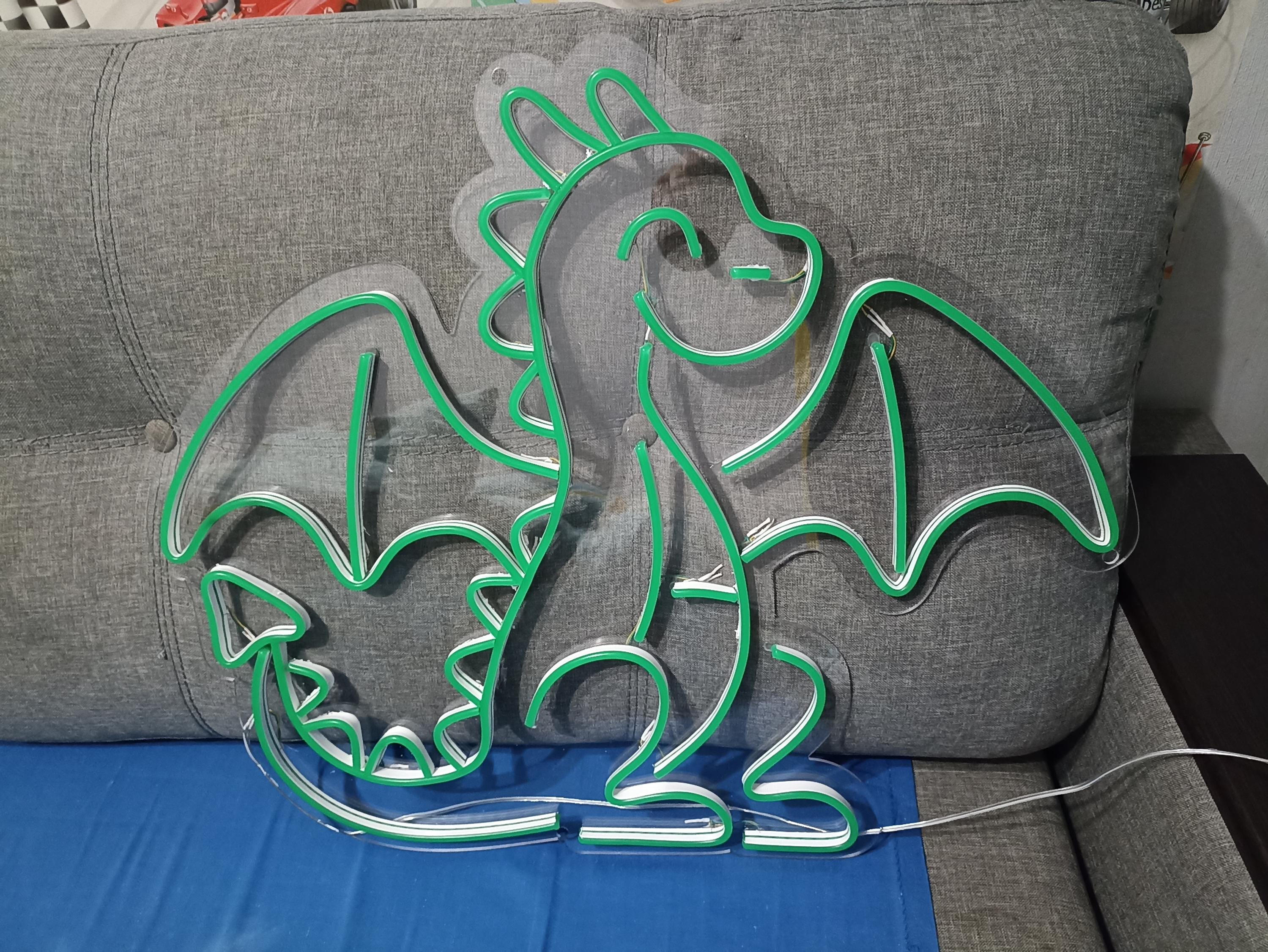 Dragon neon sign, Dragon Head Neon, Dragon Shape Neon Sign, Year of The Dragon Sign, Dragon Wall Decor Sign