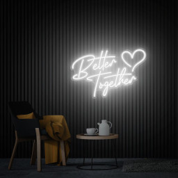 Better Together Neon Sign, Wedding Decor Custom Neon Sign, Neon Party Sign, Wedding Gifts Modern Wedding Engagement Gifts, Bedroom Neon Sign