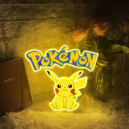 Pikachu UV Signs Pokemon Wall Art