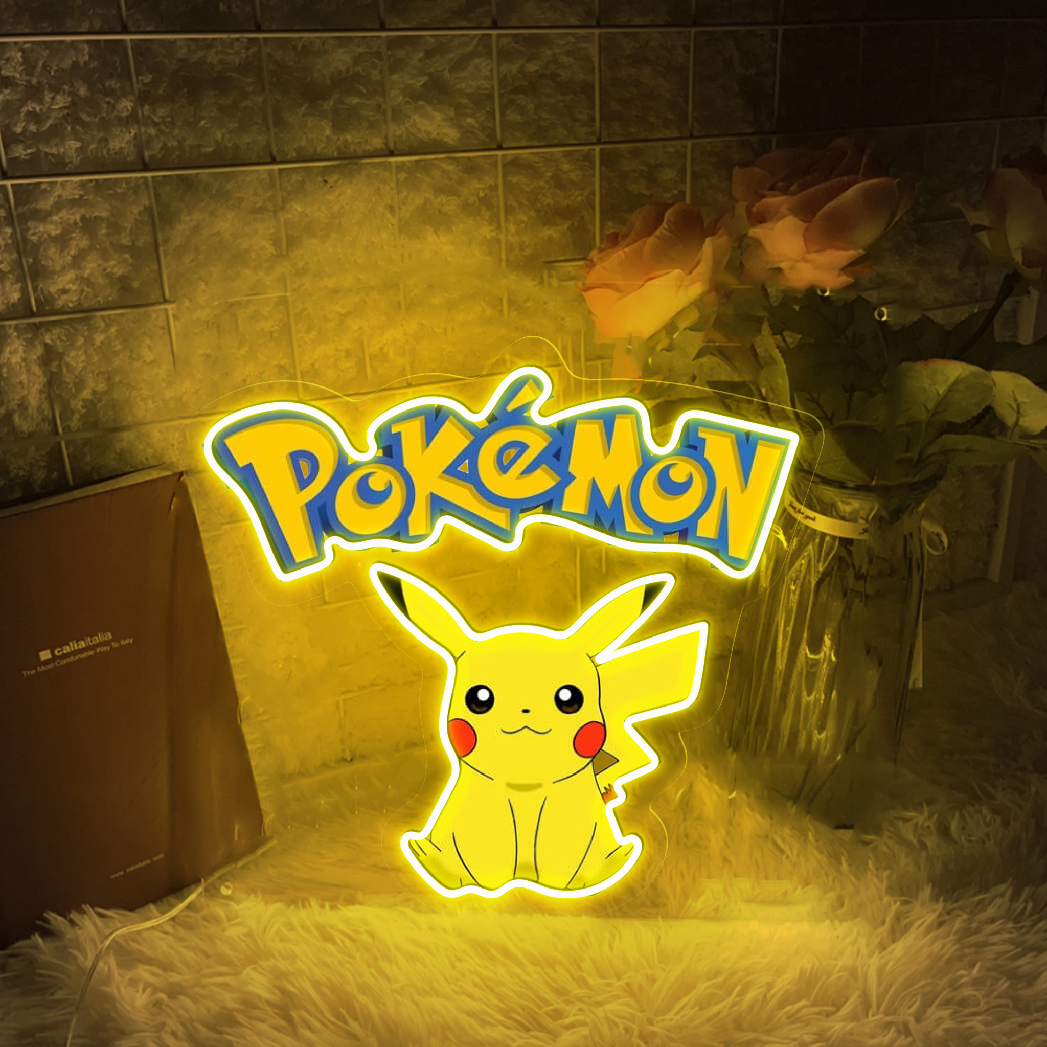Pikachu UV Signs Pokemon Wall Art
