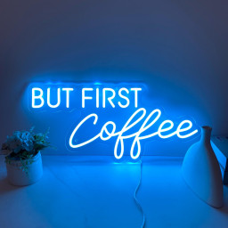 But First Coffee Neon Sign, Cafe Neon Sign, Coffee Neon Wall Art, Custom Neon Sign for Business, Kitchen Wall Decor, New Business Gift