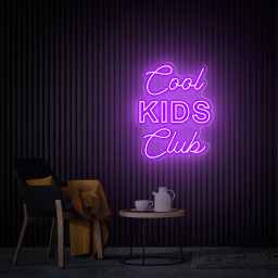 Cool Kids Club Neon Sign, Cool Kids Club Led Light Sign, Kids Party Wall Art, Home Bedroom Decor Custom Neon Sign Personalized Birthday Gift