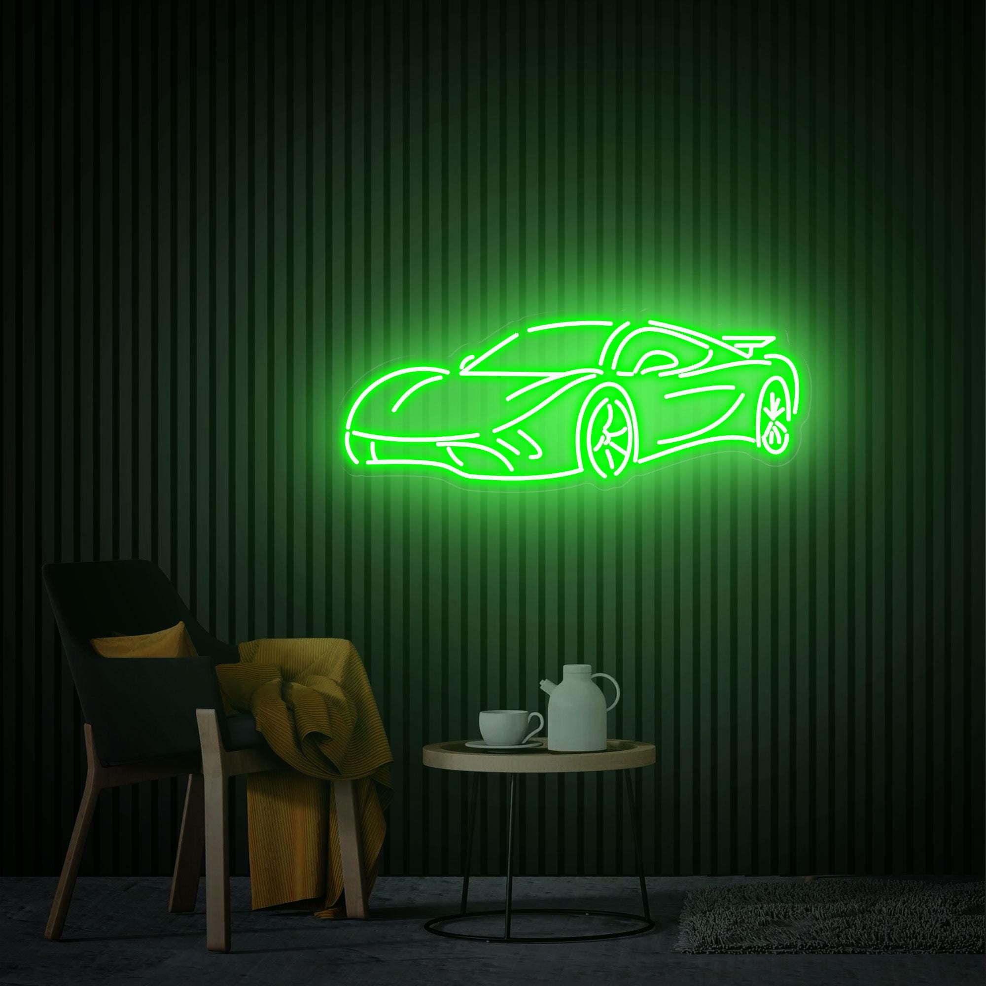 Car Neon Sign, Custom Car Neon Sign, Garage Decor Wall Art LED Light for Home Store Club, Man Cave Neon Art Best Men Gift, Bedroom Neon Sign