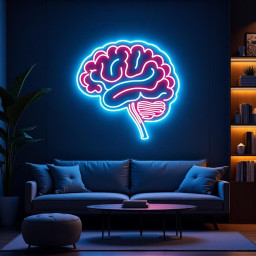 Human Brain Neon Sign, Lamp Decor For Wall Human Brain, Human Brain - Led Light