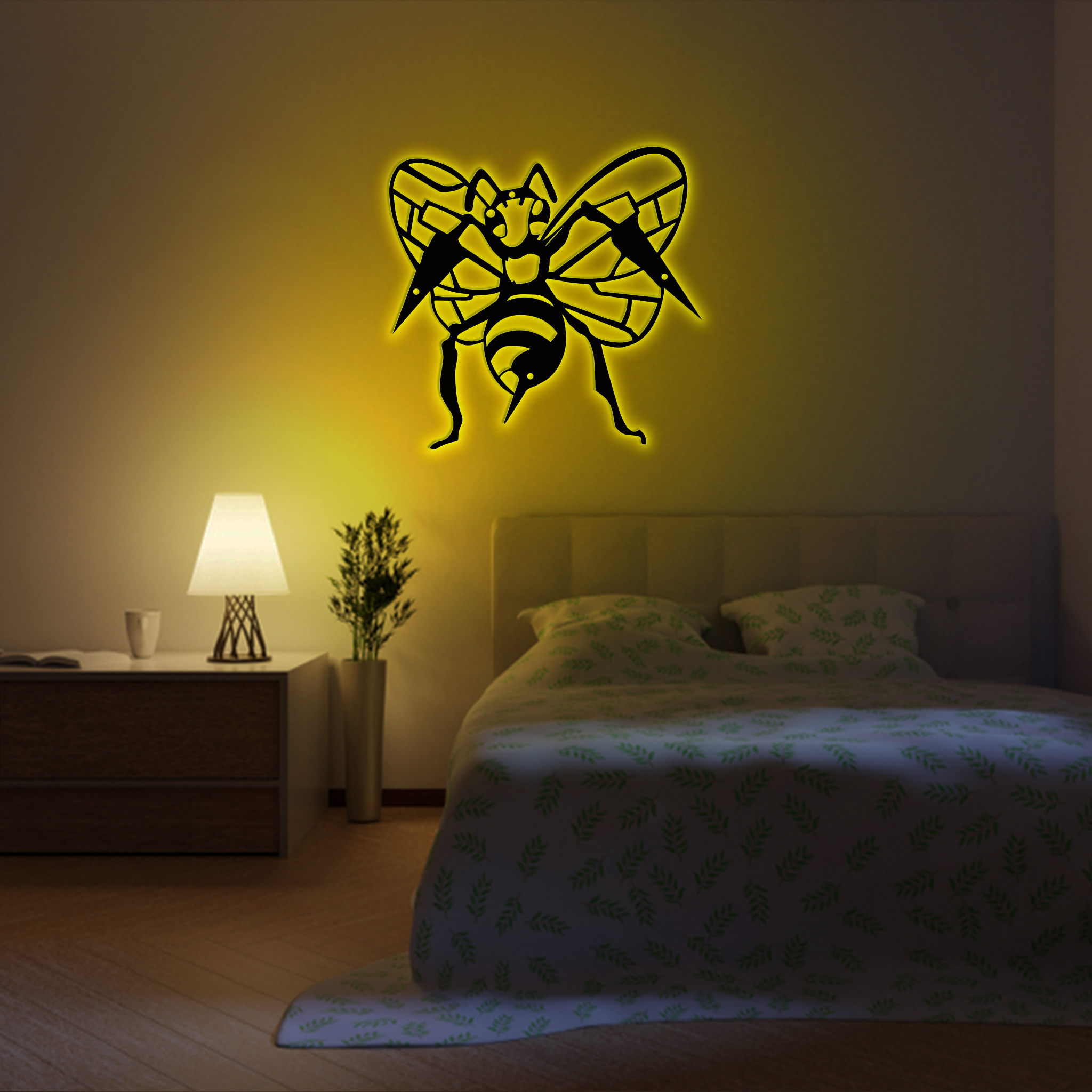 Beedrill Metal Signs Pokemon Wall Art
