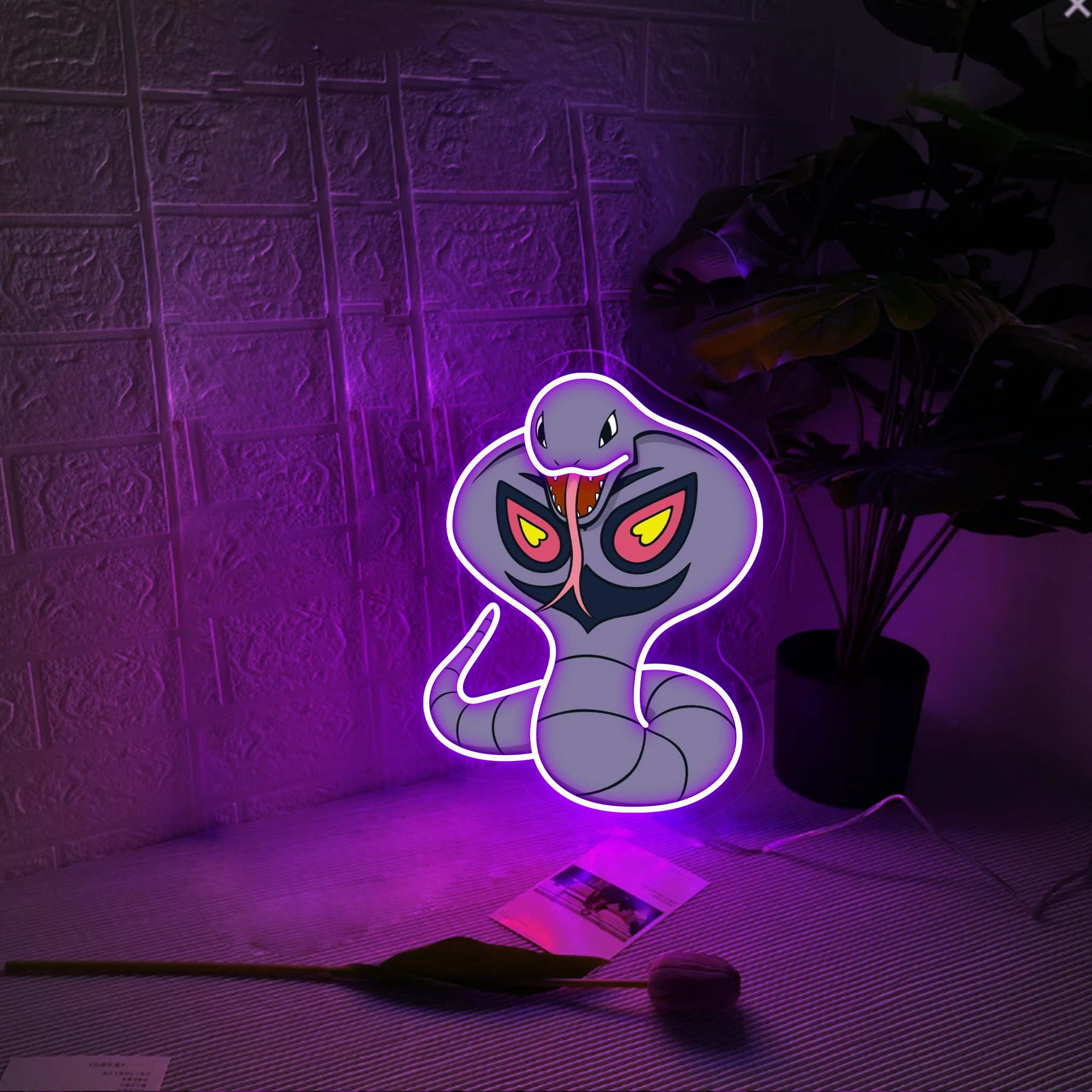 Arbok UV Signs Pokemon Wall Art