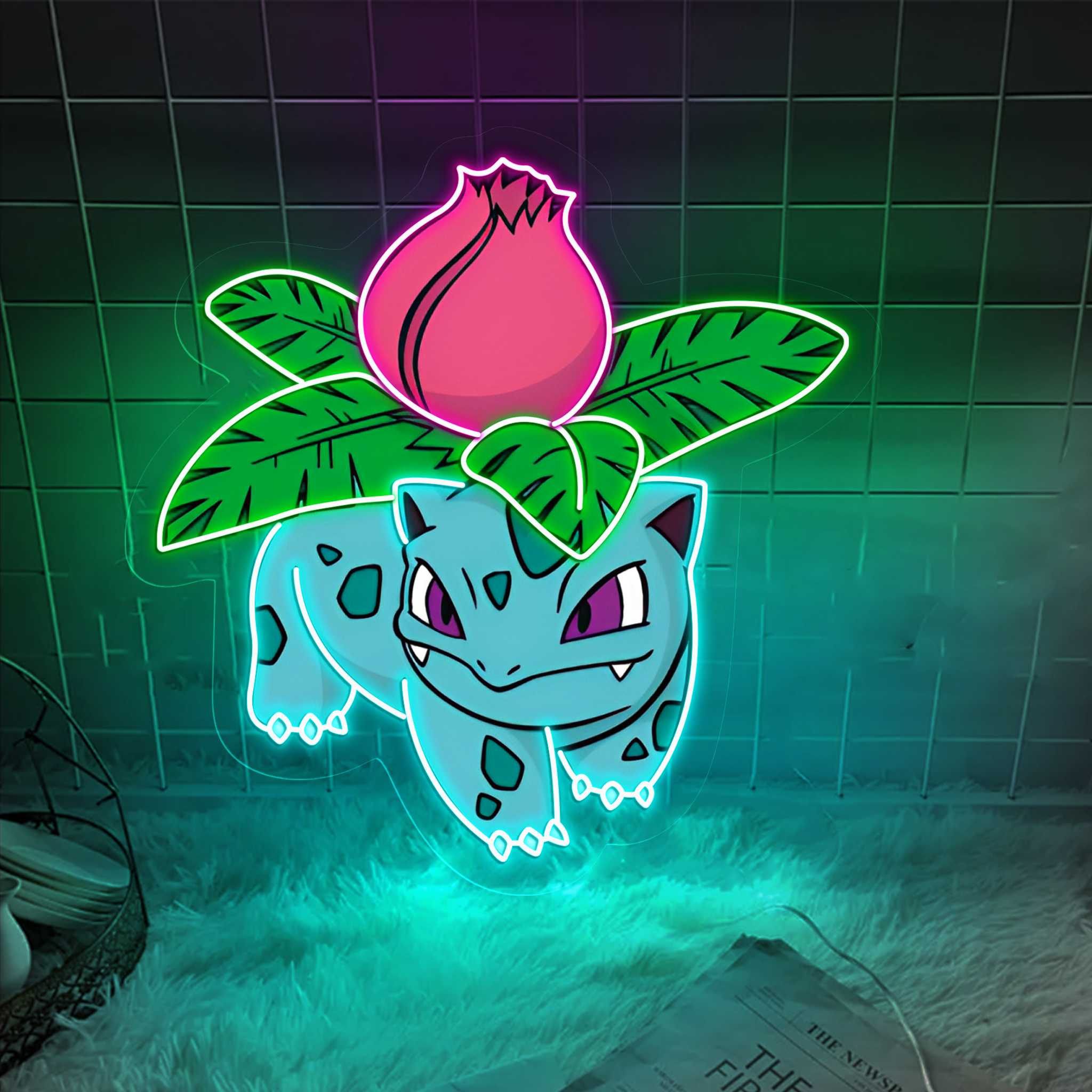 Ivysaur Pokemon UV Signs