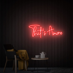 That's Amore Neon Sign, Wedding Wall Decor, Gift for Couple, Custom Wedding Neon Sign Led Light,Party Decor for Wedding, Engagement Wall Art