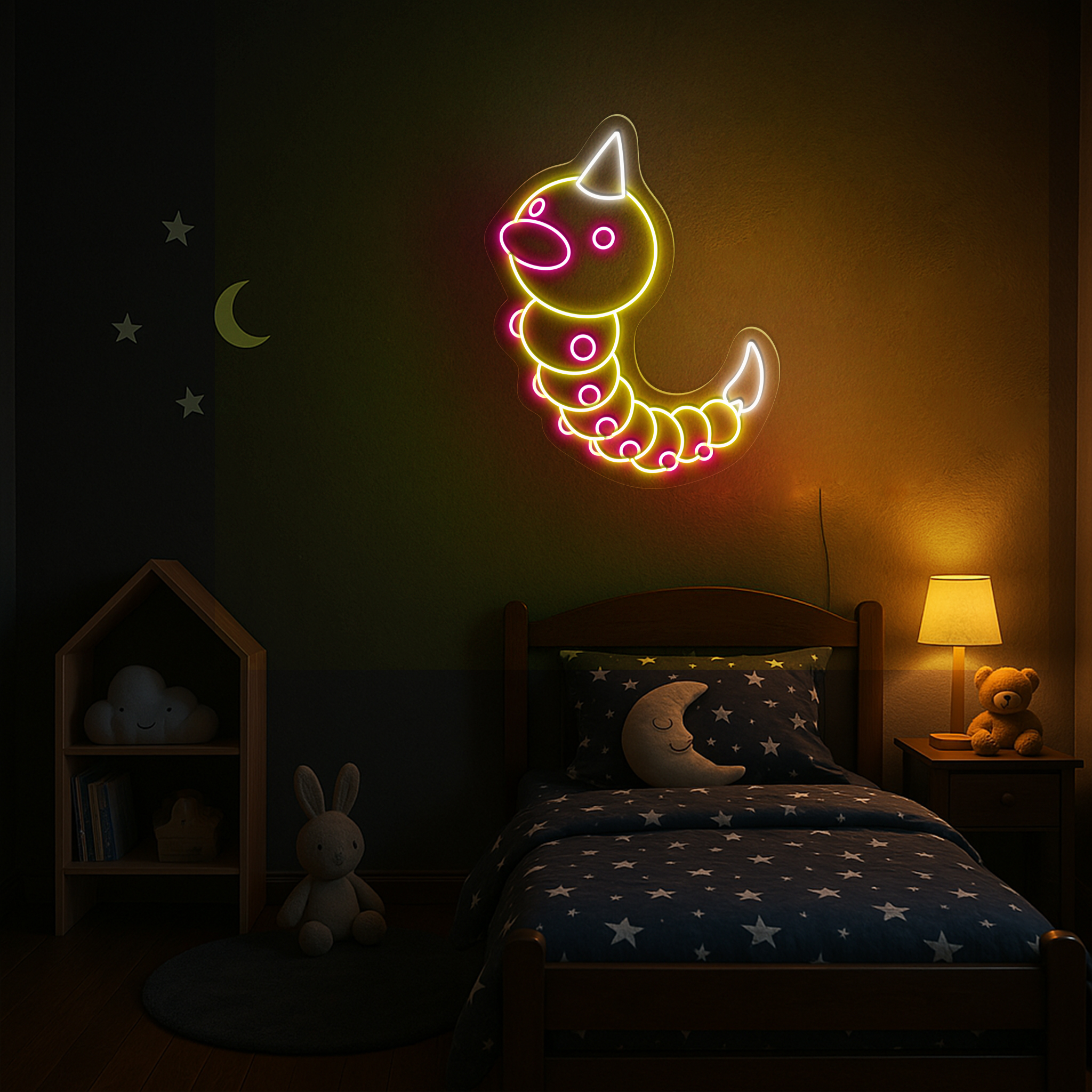 Weedle Neon Signs Pokemon Wall Art