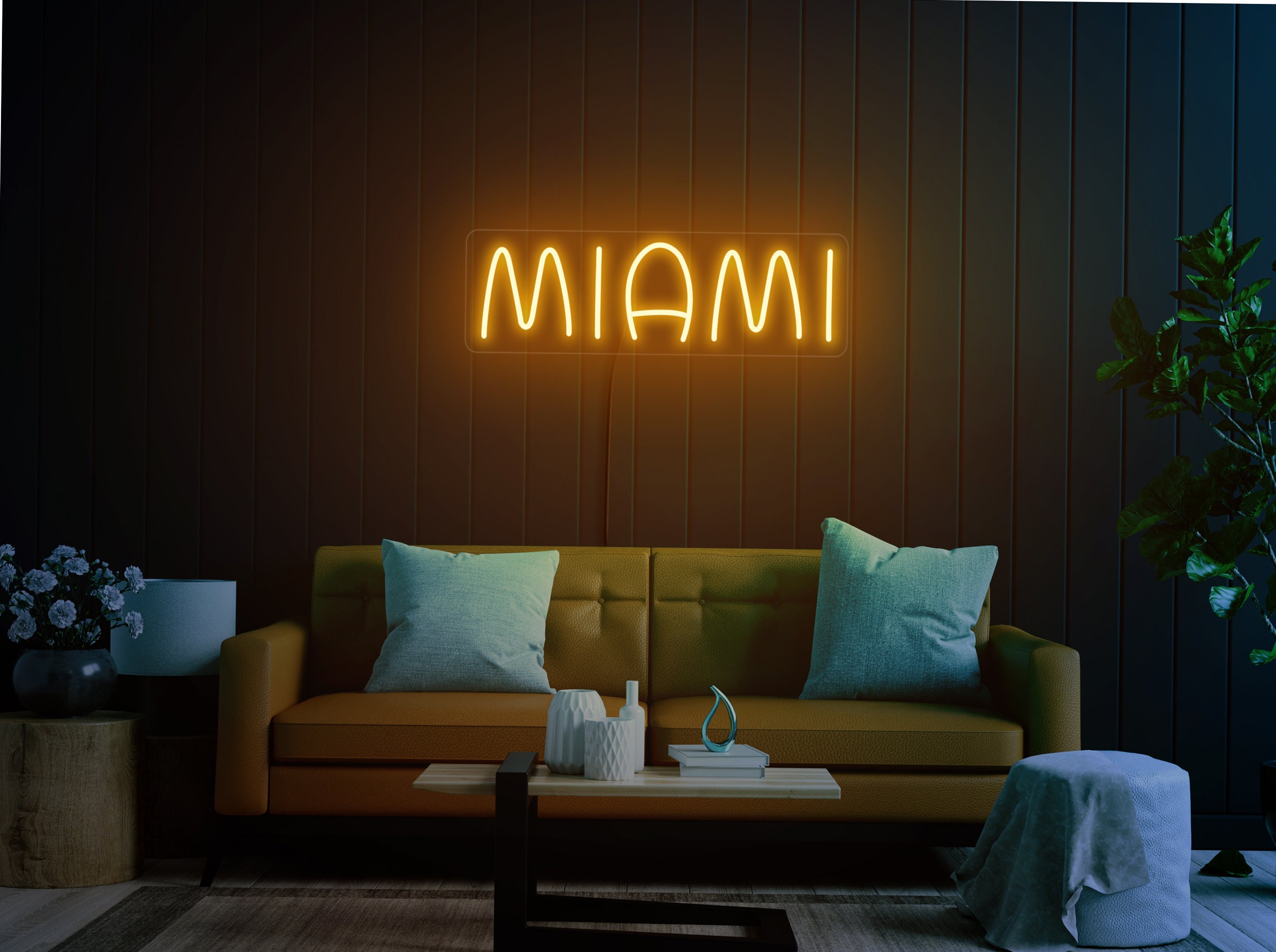Miami Neon Sign, Miami Led Sign, Miami Neon Light, Miami Light Sign, Neon Sign Bedroom, Miami Wall Art, Miami Wall Decor, Miami Party Decor