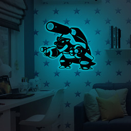 Blastoise Metal Signs Pokemon Wall Art